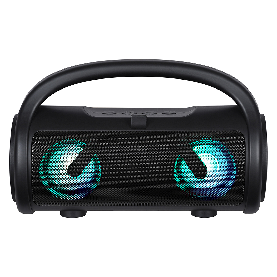 

Портативная акустика TFN Boom, 10 Вт, FM, AUX, USB, microSD, Bluetooth, подсветка, черный (TFN-BS10-01BK), Boom
