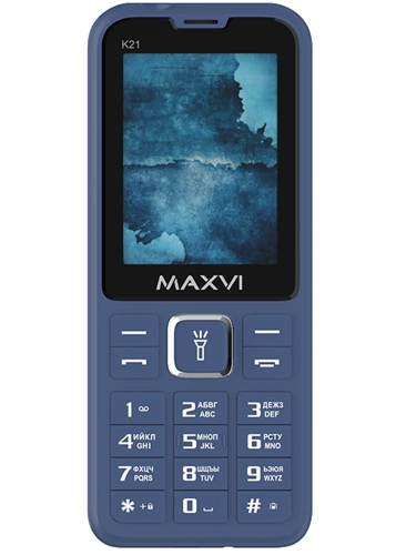 

Мобильный телефон MAXVI K21, 2.4" 320x240 TFT, Spreadtrum SC6531E, 32Mb RAM, 32Mb, BT, 1xCam, 2-Sim, 1400 мА·ч, micro-USB, синий, K21