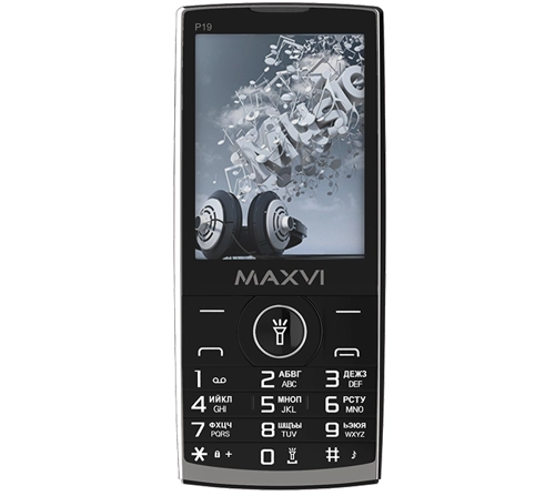 

Мобильный телефон MAXVI P19, 2.8" 320x240 TFT, MediaTek MTK6261D, 32Mb RAM, 32Mb, BT, 1xCam, 2-Sim, 1500 мА·ч, micro-USB, черный, P19