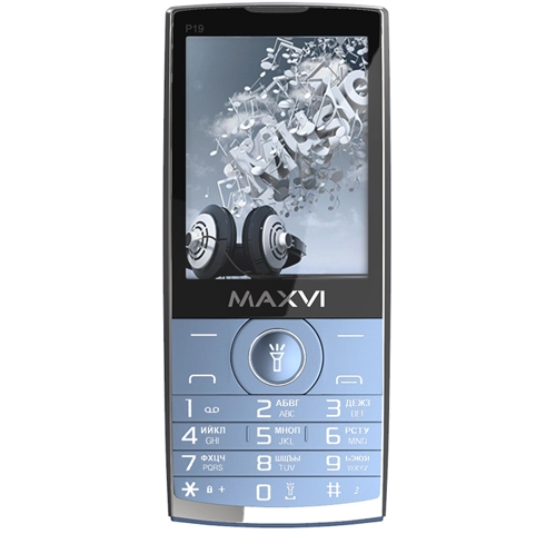 

Мобильный телефон MAXVI P19, 2.8" 320x240 TFT, MediaTek MTK6261D, 32Mb RAM, 32Mb, BT, 1xCam, 2-Sim, 1500 мА·ч, micro-USB, синий, P19