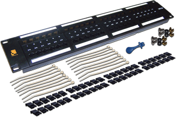 

Патч-панель в шкаф 19" 2U, порты: 48 x RJ-45 кат. 6, черный, LANMASTER (LAN-PPL48U6)