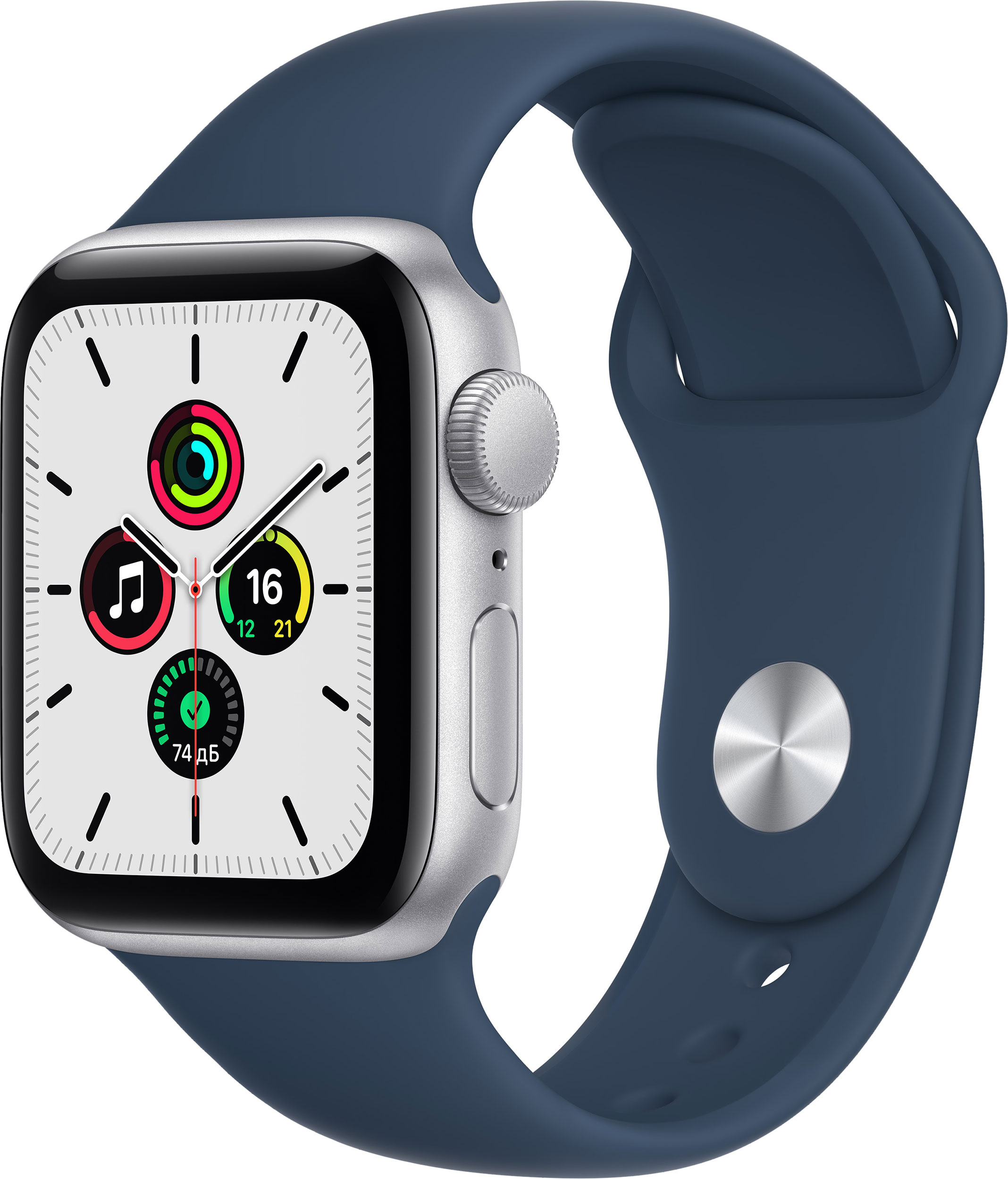 

Смарт-часы APPLE Watch SE 40mm, 1.57" OLED, серебристый (MKNY3LL/A), Watch SE 40mm