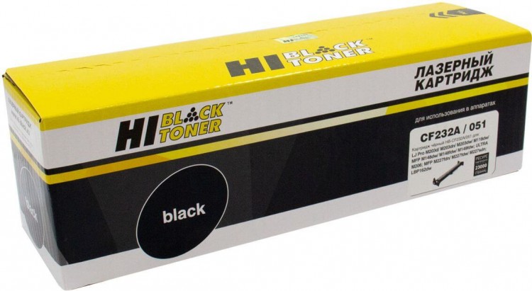

Драм-картридж (фотобарабан) лазерный Hi-Black (051/CF232A), черный, 23000 страниц, совместимый, для LJ Pro M203/ M206/ M230/ LBP162dw/ MF264dw/ 267dw/ 269dw (HB-CF232A)