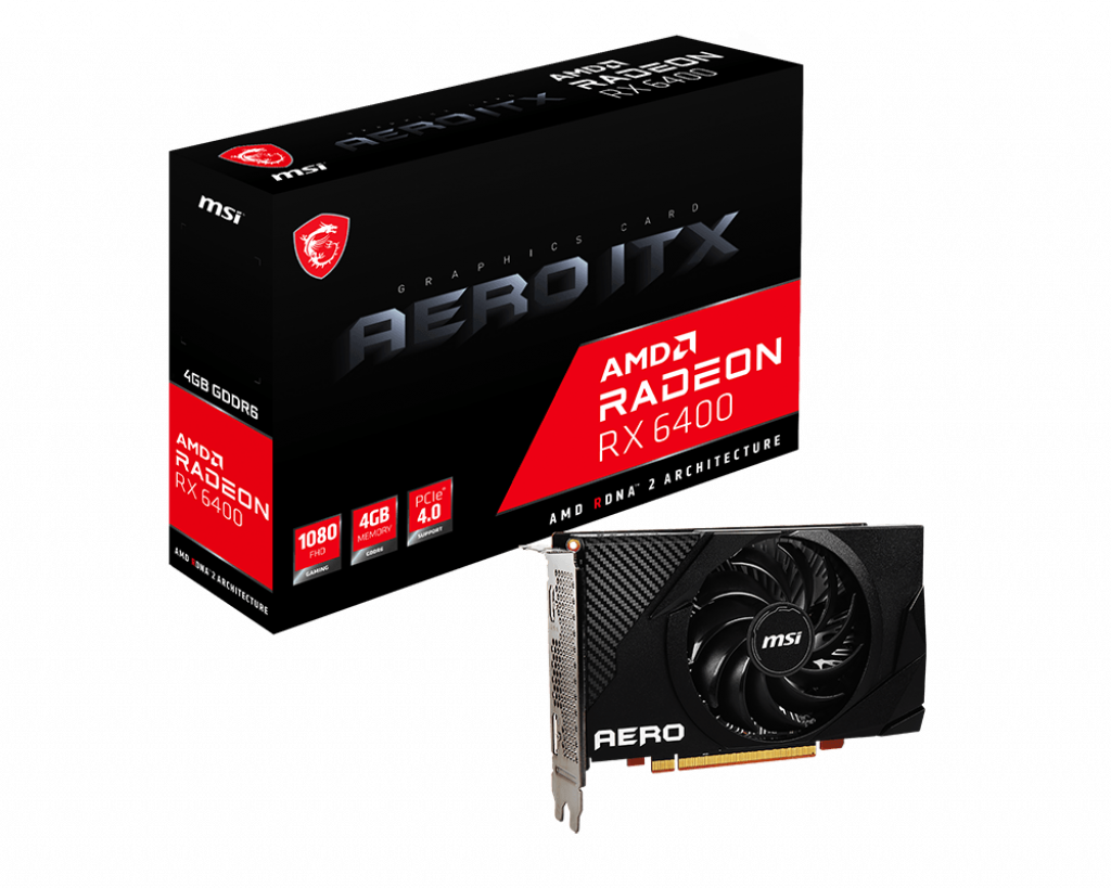 Rx6400. MSI Radeon RX 6400 Aero ITX 4g. Видеокарта MSI (RX 6400 Aero ITX 4g) Radeon RX 6400 4gb Aero ITX. MSI Radeon RX 6400 gddr6 4gb Aero. Видеокарта RX 6400 4gb MSI Aero ITX 4g