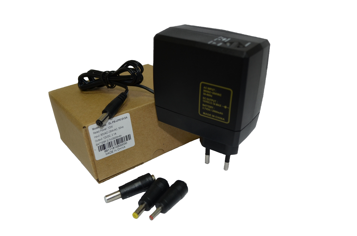 

Блок питания Nikomax (Gigalink), 12В, 2,1А с АКБ 18650, черный (GL-PS-UPS12V2A)
