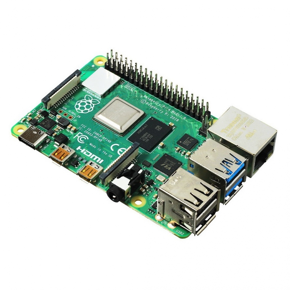 Микрокомпьютер Raspberry Pi 4 Model B (RA608) , Broadcom BCM2711 1.5GHz, 8Gb LP-DDR4, GLAN, WiFi, BT, 2xUSB 2.0, 2xUSB 3.0, microHDMI (RA608)