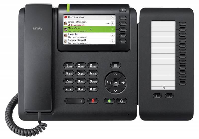 

VoIP-телефон Unify CP600, 1 линия, 1 SIP-аккаунт, цветной дисплей, PoE, черный (L30250-F600-C428), CP600