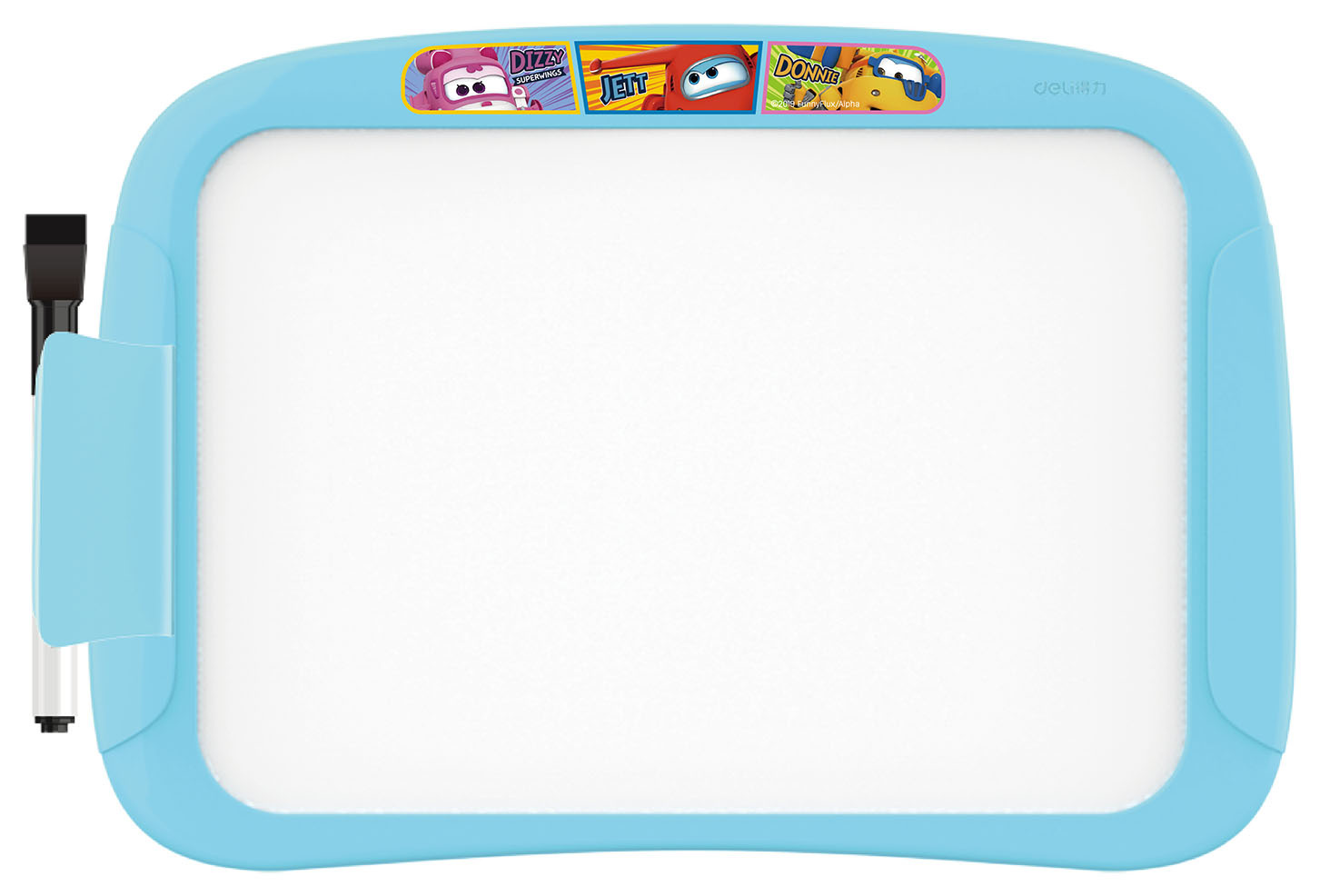 

Демонстрационная доска Deli Super Wings магнитно-маркерная, 20.5x28.6см, лак (белый)/пластик (синий) (EH50002), Super Wings