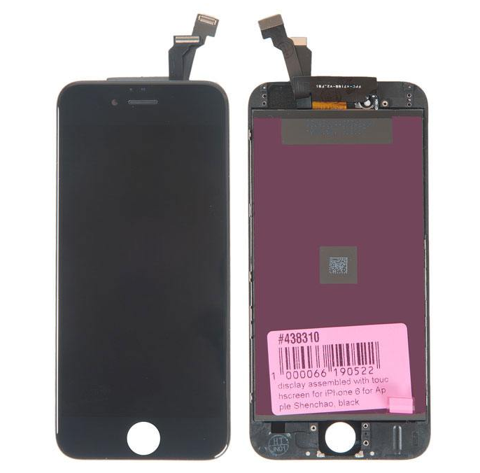 Дисплей в сборе с тачскрином для Apple iPhone 6, черный [438310]