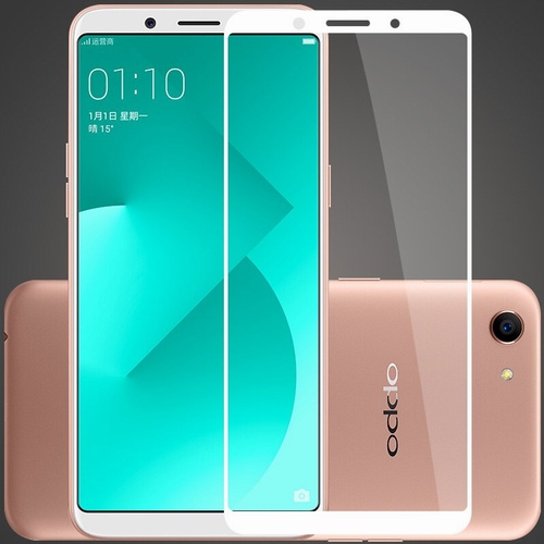 

Защитное стекло OPPO для экрана смартфона Oppo A83, Full screen, поверхность глянцевая, белая рамка, 3D (208497)