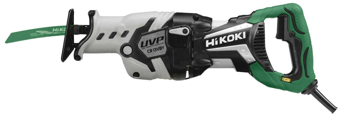

Сабельная пила Hikoki CR13VBY, 1.05 кВт, сетевая, бесключевая замена оснастки (CR13VBYNSZ), CR13VBY