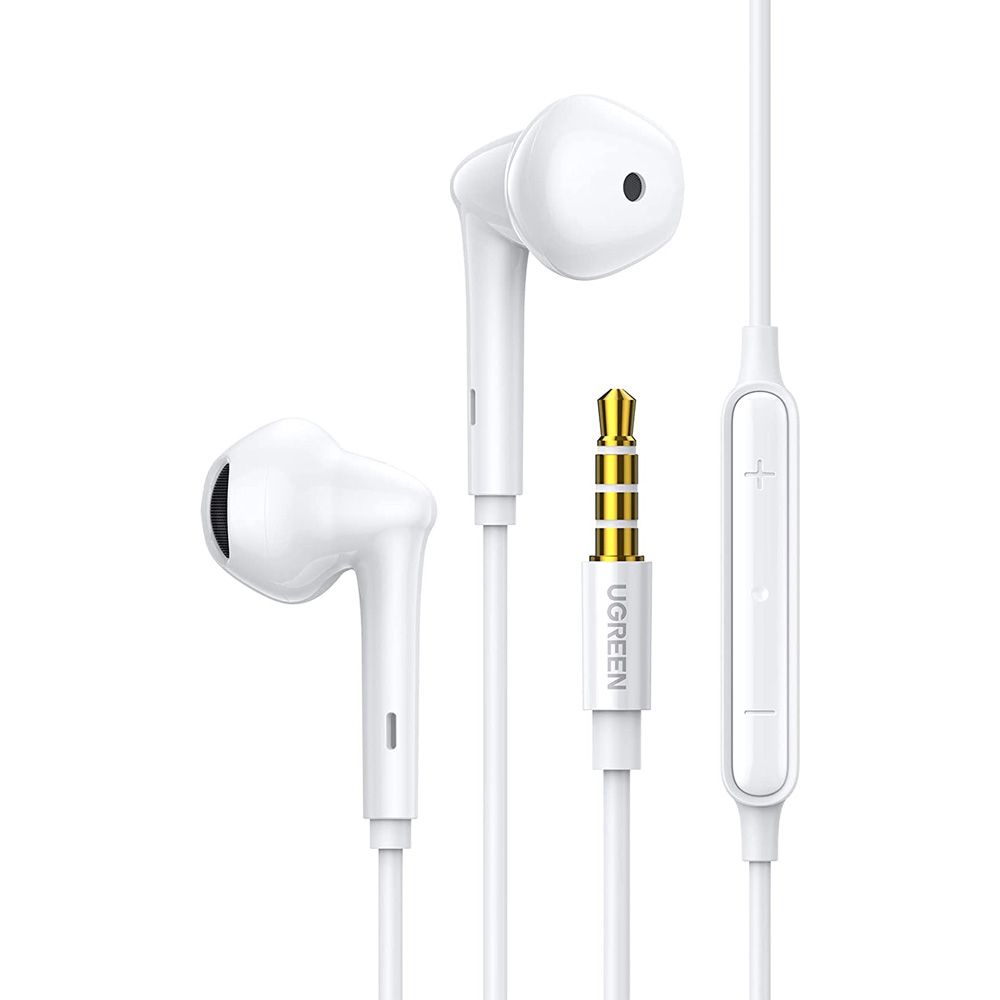 

Проводная гарнитура UGREEN EP101, Jack 3.5mm, белый (60692), EP101
