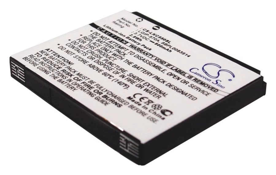 

Аккумулятор CameronSino для LG KC550, KC550 Orsay, KF700, KC780, KF700, KF757 Secret, CF750, KC700, 3.7V, 800mAh (CS-LKC550SL)