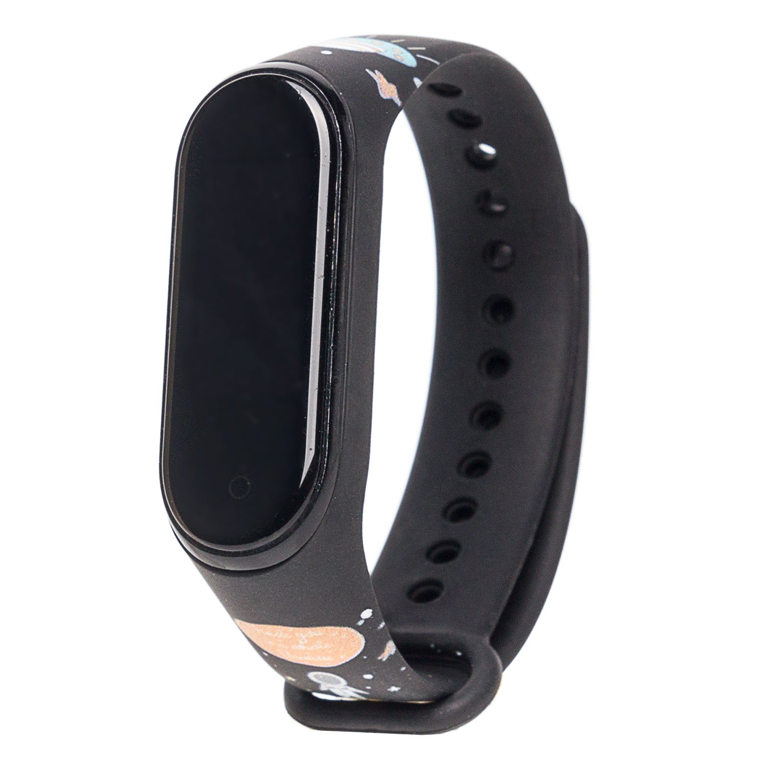 

Ремешок для Xiaomi Mi Band 3/Mi Band 4, силиконовый, черный (131578), WB01