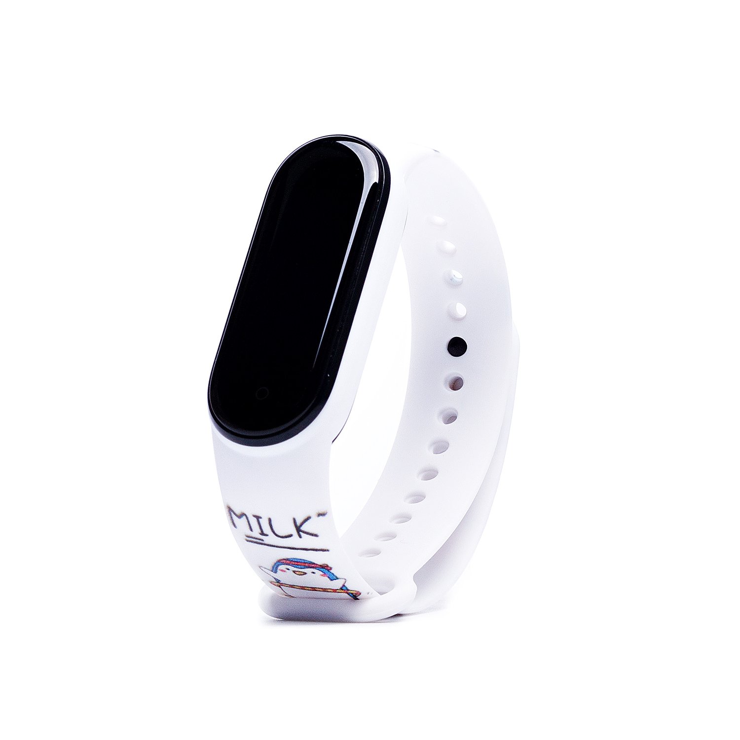 

Ремешок для Xiaomi Mi Band 5/6, силиконовый, белый (131544), WB01