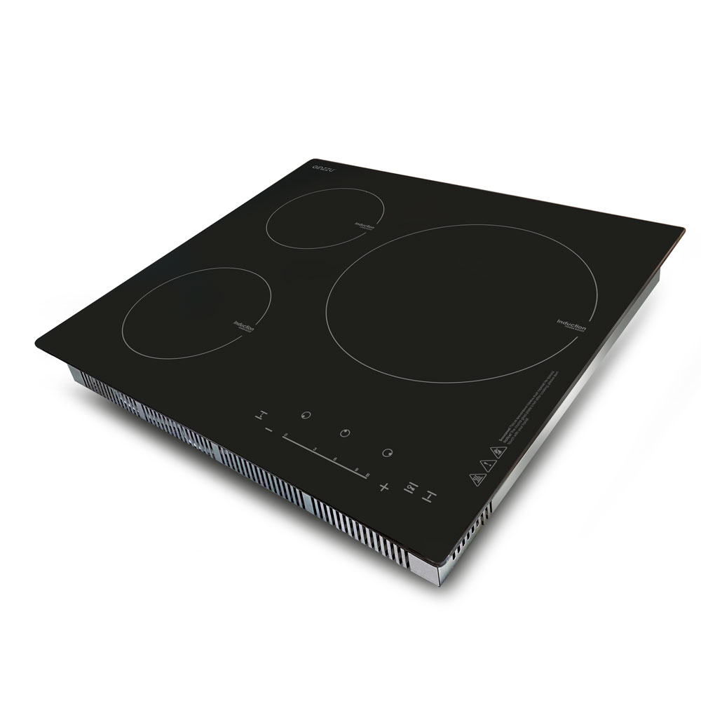 Индукционная варочная панель Ginzzu HCI-371 3 конфорки, черный
