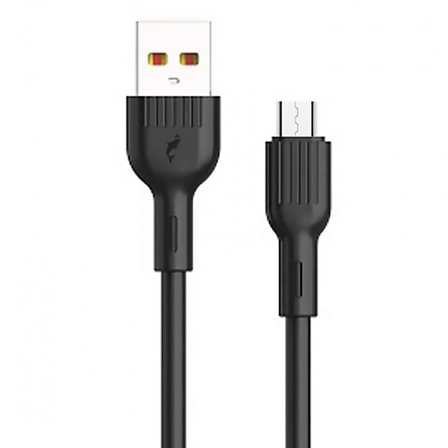 

Кабель USB-Micro USB, 3A быстрая зарядка, 1м, черный SKYDOLPHIN S03V (206449), S03V