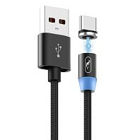 

Кабель USB-USB Type-C, магнитный, быстрая зарядка, 2.4A 1 м, черный SKYDOLPHIN S59T (206503), S59T