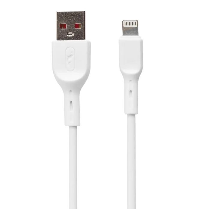 

Кабель USB-Lightning 8-pin, 2.4A быстрая зарядка, 1м, белый SKYDOLPHIN S58L (206477), S58L