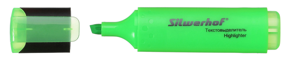 

Текстовыделитель Silwerhof Blaze скошенный пиш. наконечник 1-5мм зеленый картон (108036-03), Blaze