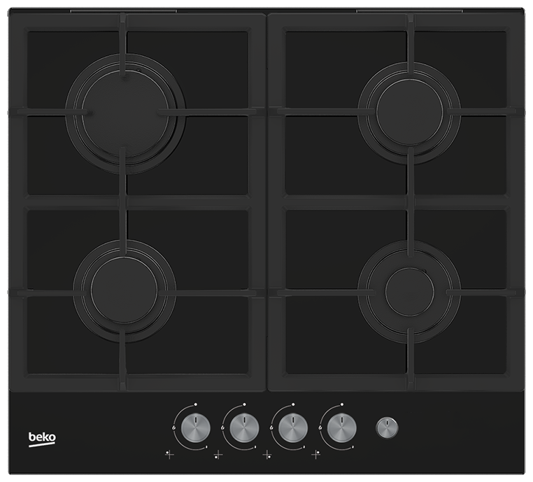 

Газовая варочная панель Beko HILG64235S, 4 конфорки, черый (HILG64235S), HILG64235S