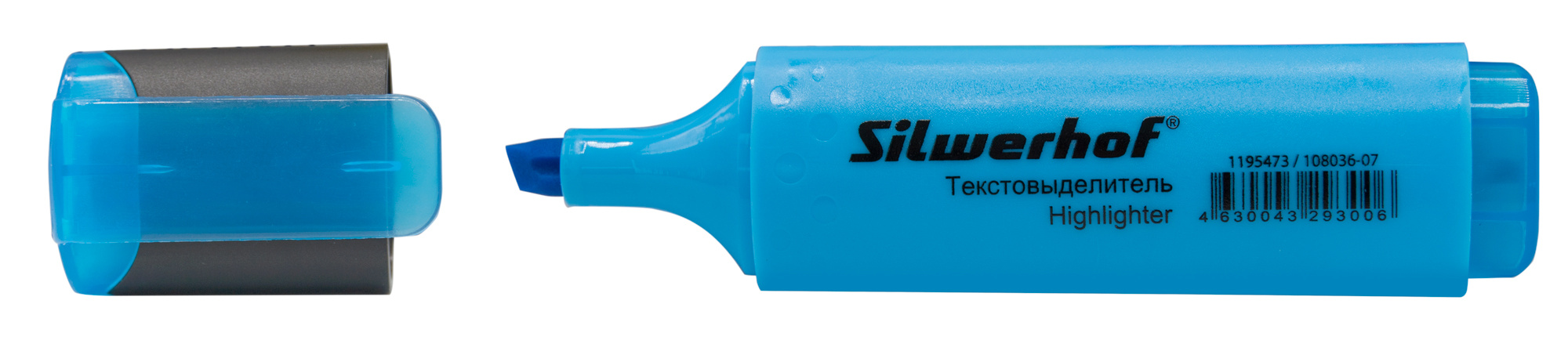 

Текстовыделитель Silwerhof Blaze скошенный пиш. наконечник 1-5мм голубой картон (108036-07), Blaze