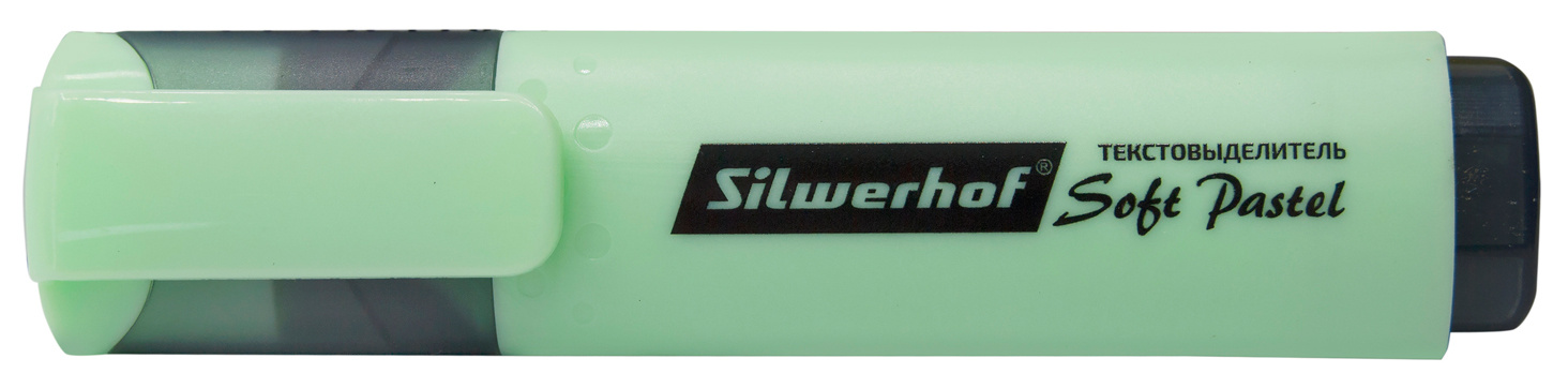 

Текстовыделитель Silwerhof Soft Pastel скошенный пиш. наконечник 1-5мм мятный коробка (1218354/108133-22), Soft Pastel