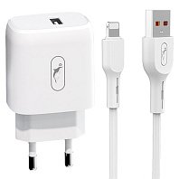 

Сетевое зарядное устройство SKYDOLPHIN SC22EL 12W, USB, 2.4A, белый (206529), Lightning 8pin, SC22EL