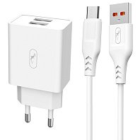 Сетевое зарядное устройство SKYDOLPHIN SC30V 10 Вт, 1А, белый