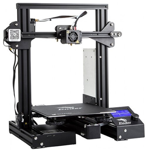 

3D принтер Creality Ender-3 Pro, FDM/FFF/PJP, ABS, Flex, Nylon, PLA, Wood, PETG, SBS, Carbon Fiber, USB, черный, набор для сборки (1001020113), Ender-3 Pro