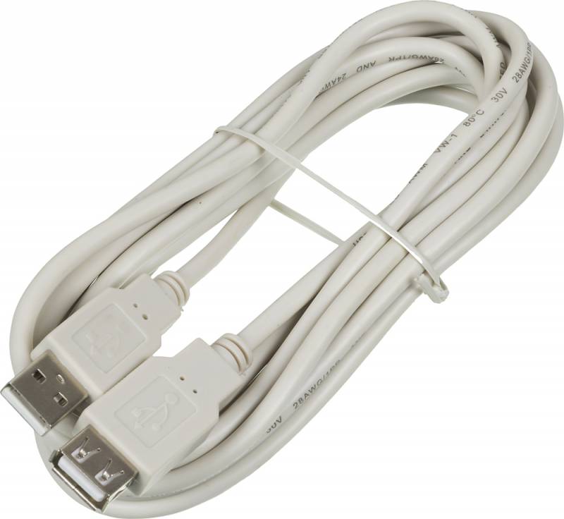 

Кабель-удлинитель USB(Am)-USB(Af), 3 м, серый, Ningbo USB2.0-AM-AF-3-BR (841880), USB2.0-AM-AF-3-BR