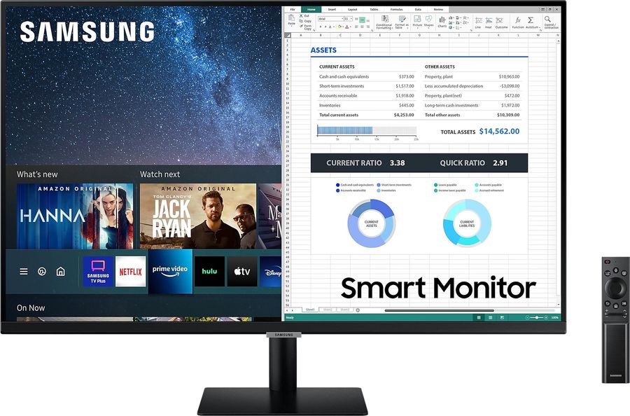 

Монитор 27" Samsung Smart Monitor M5 LS27AM500NRXEN VA, 1920x1080 (16:9), 250кд/м2, 8мс, 178°/178°, HDMI, USB-Hub, черный (LS27AM500NRXEN), LS27AM500NRXEN