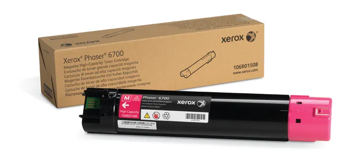 

Картридж лазерный Xerox 106R01508, пурпурный, 12000 страниц, оригинальный для Xerox Phaser 6700, 0