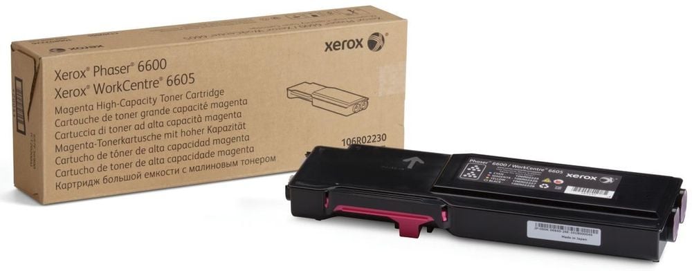 

Картридж лазерный Xerox 106R02230, пурпурный, 6000 страниц, оригинальный для Xerox Phaser 6600/ WC6605, 0