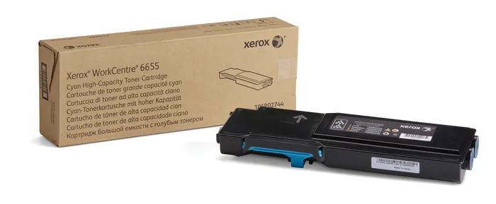

Картридж лазерный Xerox 106R02744, голубой, 7500 страниц, оригинальный для Xerox WorkCentre 6655, 0