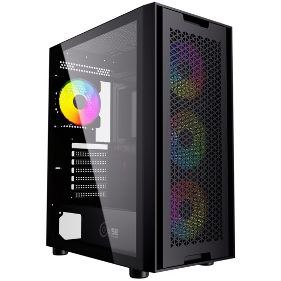 Корпус PowerCase Alisio X4B, ATX, Midi-Tower, USB 3.0, черный, без БП (CAXB-L)