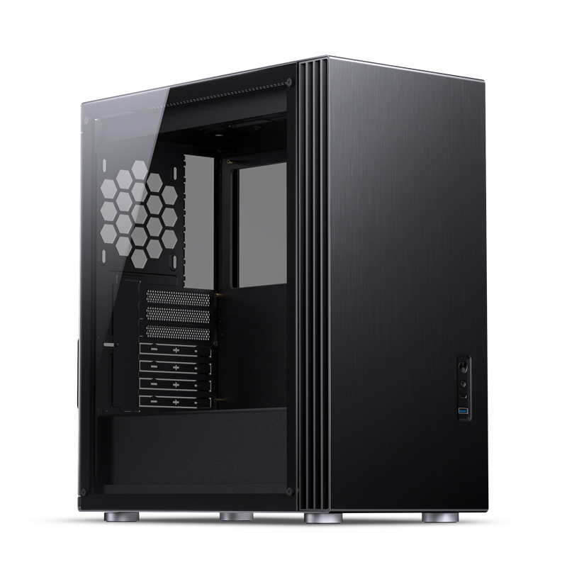 

Корпус JONSBO U6, ATX, Midi-Tower, USB 3.0, USB Type-C, черный, без БП, U6