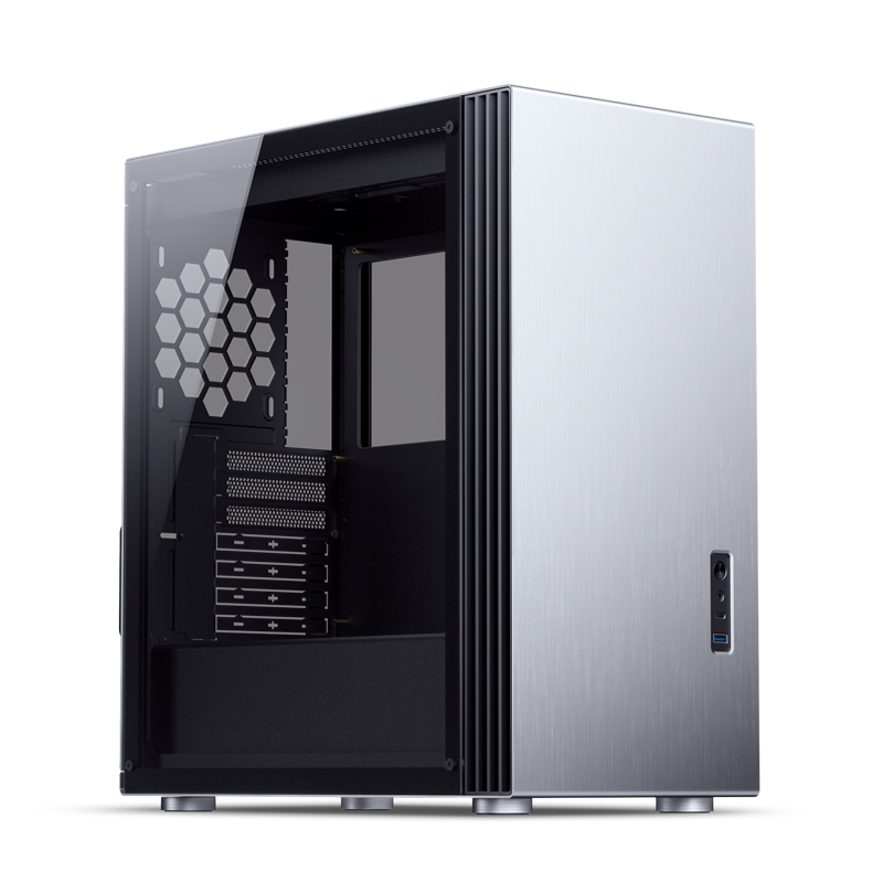 

Корпус JONSBO U6, ATX, Midi-Tower, USB 3.0, USB Type-C, серебристый, без БП, U6