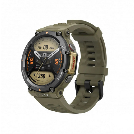 

Смарт-часы Amazfit T-REX 2, 1.39" Amoled, зеленый (6972596105084), T-REX 2