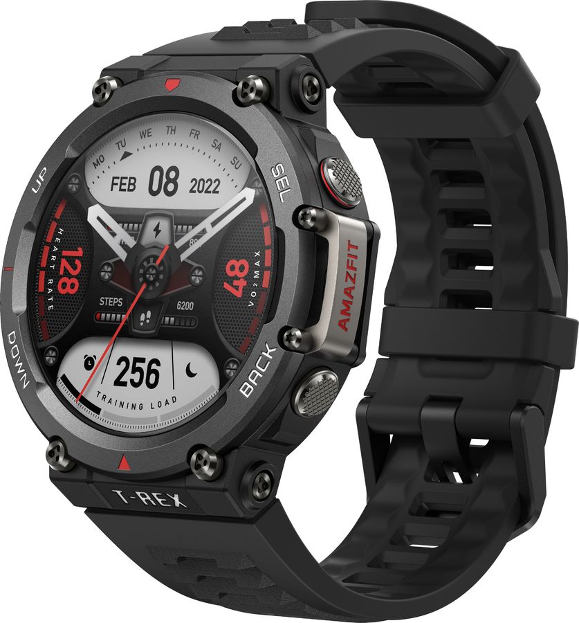 

Смарт-часы Amazfit T-REX 2, 1.39" Amoled, черный (6972596105077), T-REX 2