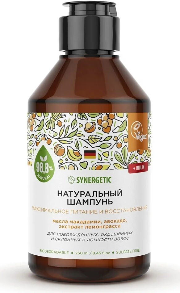 

Шампунь Synergetic Максимальное питание и восстановление, 400мл