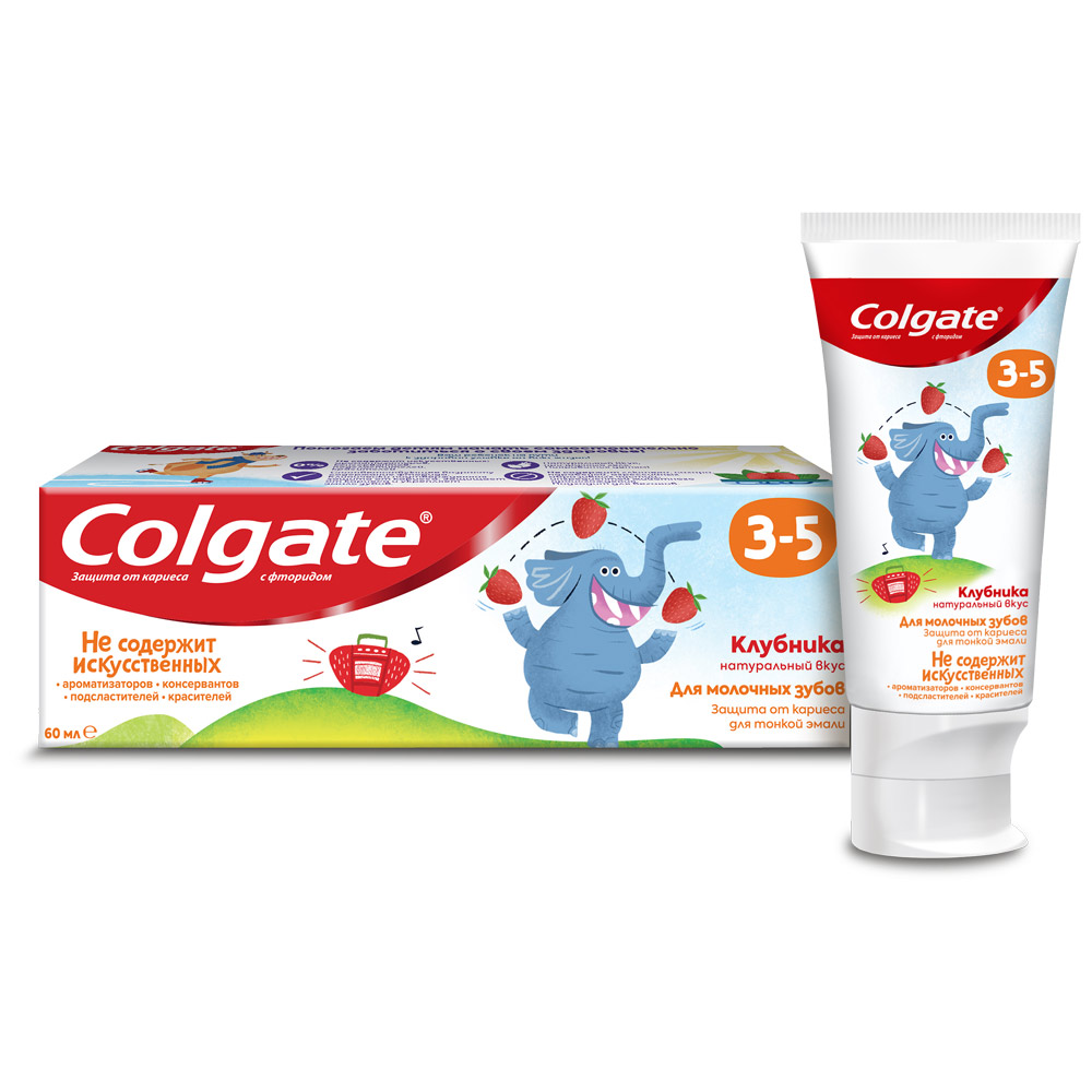 

Детская зубная паста Colgate без фторида, 3+, 60мл, без фторида