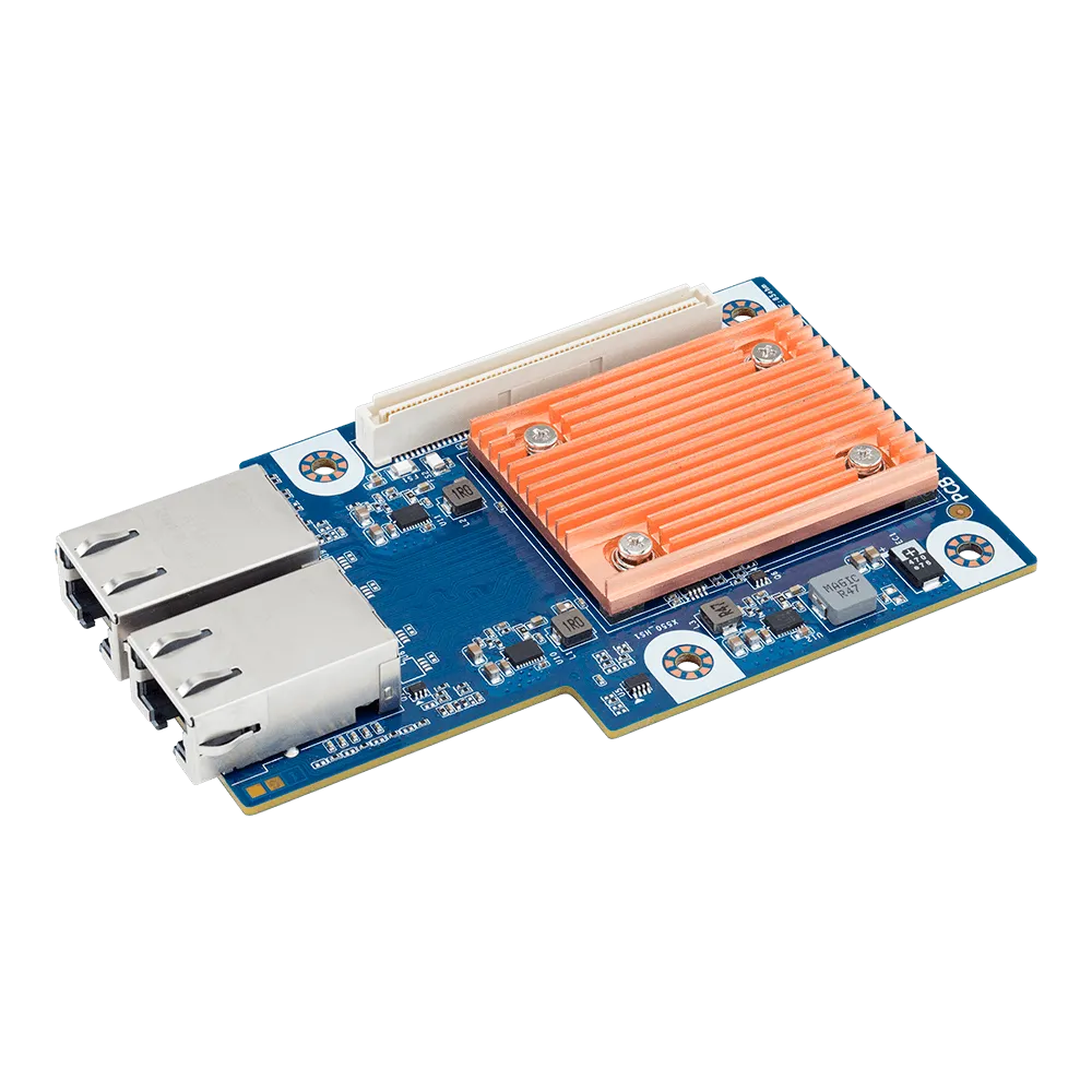 

Сетевая карта Gigabyte CLNO222, 2xRJ-45, 10 Гб/с, OCP 3.0, Retail (9CLNO222NR-00), CLNO222