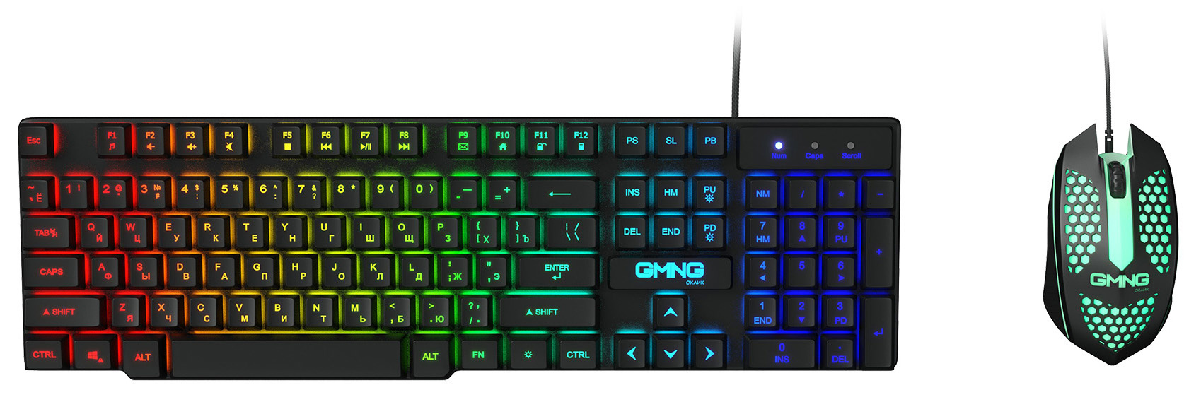 Клавиатура + мышь Oklick GMNG 400GMK , USB, несколько цветов (1546779) - фото 1