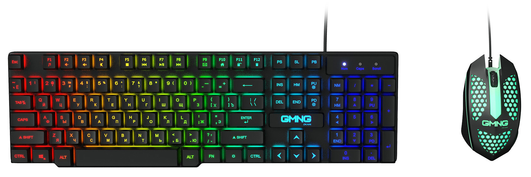 Клавиатура + мышь GMNG 400GMK, USB, несколько цветов
