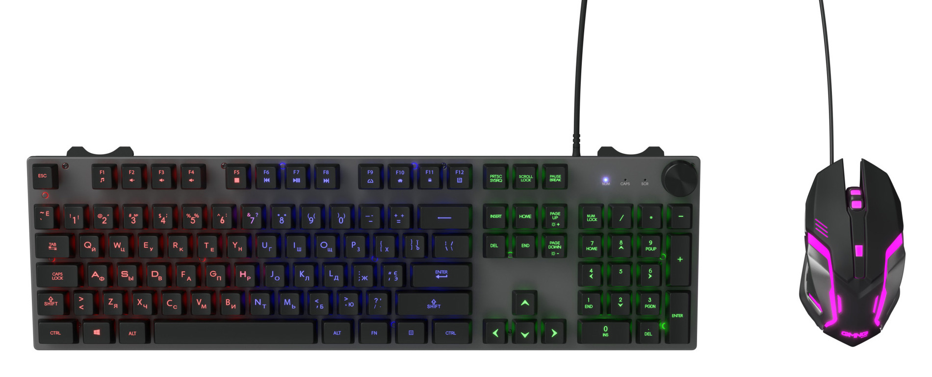 

Клавиатура + мышь GMNG 500GMK, USB, черный (GMNG 500GMK), GMNG 500GMK