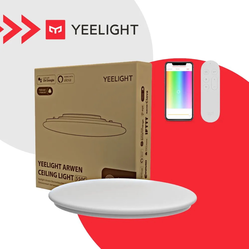 

Умный потолочный светильник Yeelight Arwen Ceiling Light 550C, белый (YLXD013-C), Arwen Ceiling Light 550C