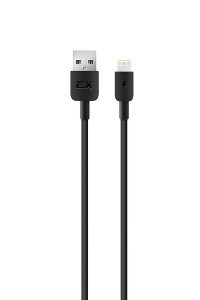 

Кабель USB 2.0(Am)-Lightning 8-pin(m), 2.4A, 25см, черный Exployd Easy EX-K-1385 (EX-K-1385), EX-K-1385