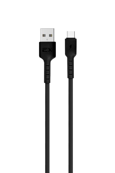 

Кабель USB-USB Type-C, 3A, 2м, черный Exployd Easy EX-K-1393 (EX-K-1393), EX-K-1393