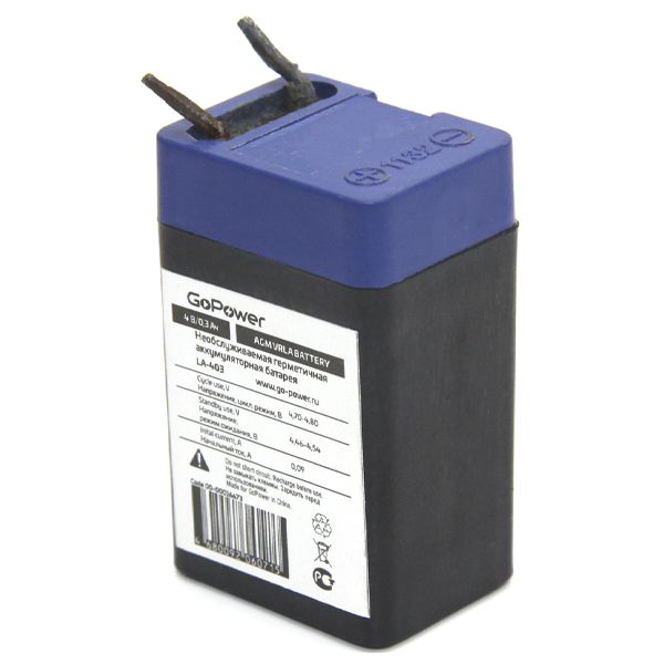 GoPower LA-403, 4V, 0.3Ah